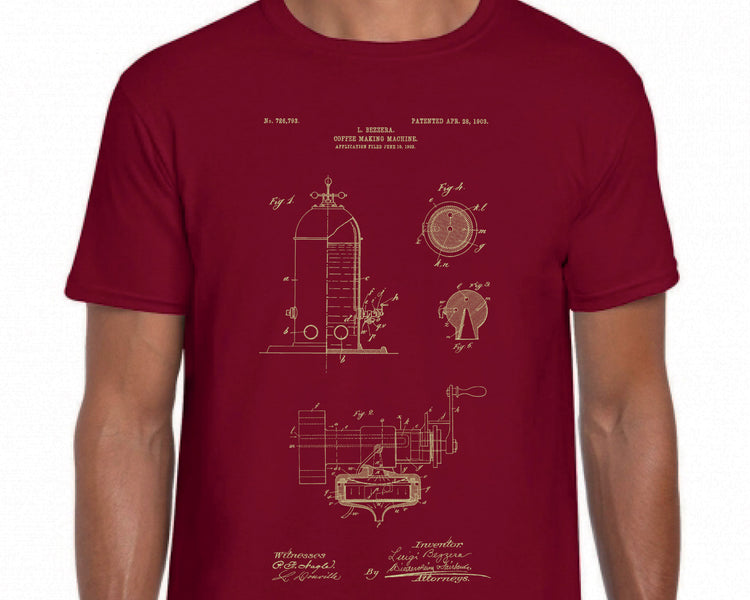 T-shirt Bezzera Patent red